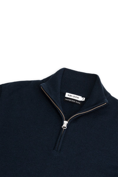 Quarter-zip - Dark Blue